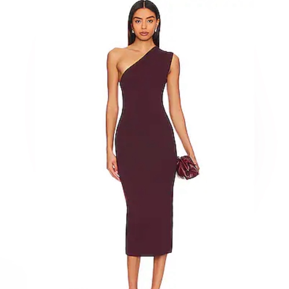 GAUGE81 Arriba Midi Dress in Merlot - size 38